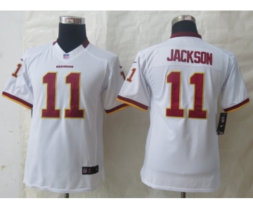 nike youth nfl jerseys washington redskins #11 jackson white[nike limited]