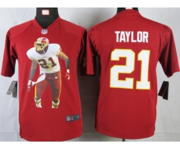 nike youth nfl jerseys washington redskins #21 taylor red[portrait fashion]