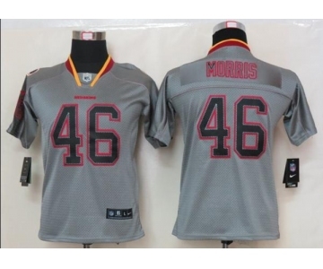 nike youth nfl jerseys washington redskins #46 morris grey[nike lights out]