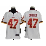 nike youth nfl jerseys washington redskins #47 cooley white[nike]