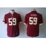 nike youth nfl jerseys washington redskins #59 fletcher red[nike]