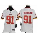 nike youth nfl jerseys washington redskins #91 kerrigan white[nike]