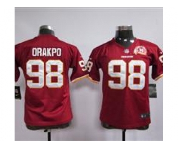 nike youth nfl jerseys washington redskins #98 orakpo red[80th red jerseys]