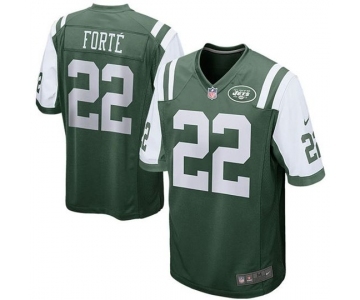 Men New York Jets #22 Matt Forte Green Game Jersey