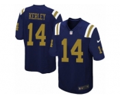 Men Nike New York Jets #14 Jeremy Kerley Game Navy Blue Alternate NFL Jersey