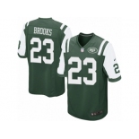 Men Nike New York Jets #23 Terrence Brooks Game Green Team Color NFL Jersey