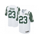 Men Nike New York Jets #23 Terrence Brooks Game White NFL Jersey