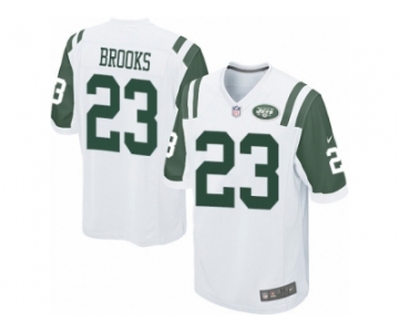 Men Nike New York Jets #23 Terrence Brooks Game White NFL Jersey