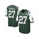 Men Nike New York Jets #27 Darryl Roberts Game Green Team Color NFL Jersey