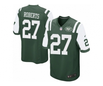 Men Nike New York Jets #27 Darryl Roberts Game Green Team Color NFL Jersey