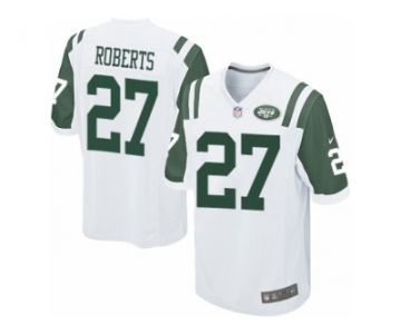 Men Nike New York Jets #27 Darryl Roberts Game White NFL Jersey