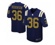 Men Nike New York Jets #36 Rashard Robinson Game Navy Blue Alternate NFL Jersey