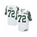 Men Nike New York Jets #72 Brandon Shell Game White NFL Jersey