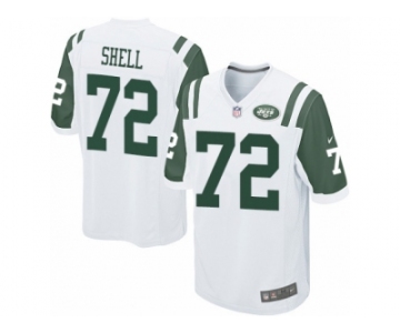 Men Nike New York Jets #72 Brandon Shell Game White NFL Jersey