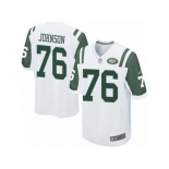 Men Nike New York Jets #76 Wesley Johnson Game White NFL Jersey