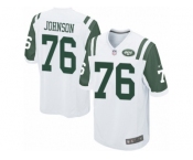 Men Nike New York Jets #76 Wesley Johnson Game White NFL Jersey