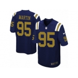 Men Nike New York Jets #95 Josh Martin Game Navy Blue Alternate NFL Jersey