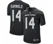 Men's New York Jets #14 Sam Darnold Game Black Alternate Football Jersey