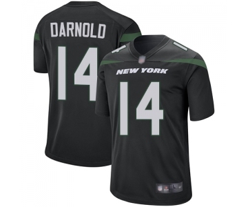 Men's New York Jets #14 Sam Darnold Game Black Alternate Football Jersey