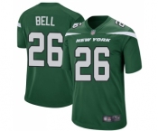 Men's New York Jets #26 Le'Veon Bell Game Green Team Color Football Jersey