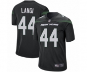 Men's New York Jets #44 Harvey Langi Game Black Alternate Football Jersey