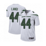 Men's New York Jets #44 Harvey Langi Game White Football Jersey