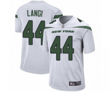 Men's New York Jets #44 Harvey Langi Game White Football Jersey