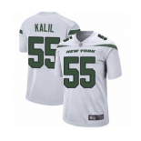 Men's New York Jets #55 Ryan Kalil Game White Football Jersey