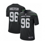 Men's New York Jets #96 Henry Anderson Game Black Alternate Football Jersey