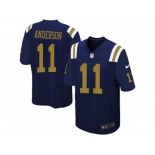 Men's Nike New York Jets #11 Robby Anderson Game Navy Blue Alternate NFL Jersey