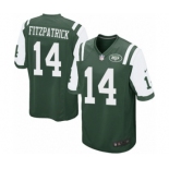 Men's Nike New York Jets #14 Ryan Fitzpatrick Game Green Team Color NFL Jersey