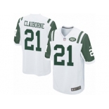 Men's Nike New York Jets #21 Morris Claiborne Game White NFL Jersey