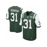 Men's Nike New York Jets #31 Khiry Robinson Game Green Team Color NFL Jersey