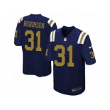 Men's Nike New York Jets #31 Khiry Robinson Game Navy Blue Alternate NFL Jersey