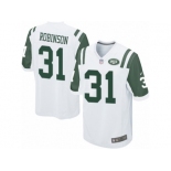 Men's Nike New York Jets #31 Khiry Robinson Game White NFL Jersey