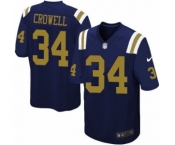 Men's Nike New York Jets #34 Isaiah Crowell Game Navy Blue Alternate NFL Jersey