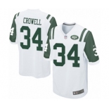 Men's Nike New York Jets #34 Isaiah Crowell Game White NFL Jersey