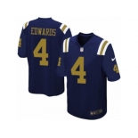 Men's Nike New York Jets #4 Lac Edwards Game Navy Blue Alternate NFL Jersey