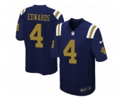 Men's Nike New York Jets #4 Lac Edwards Game Navy Blue Alternate NFL Jersey