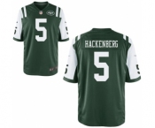 Men's Nike New York Jets #5 Christian Hackenberg Game Green Team Color NFL Jersey