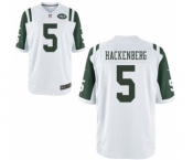 Men's Nike New York Jets #5 Christian Hackenberg Game White NFL Jersey