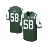 Men's Nike New York Jets #58 Darron Lee Game Green Team Color NFL Jersey