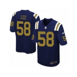 Men's Nike New York Jets #58 Darron Lee Game Navy Blue Alternate NFL Jersey