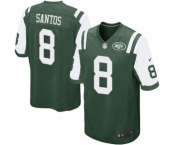 Men's Nike New York Jets #8 Cairo Santos Game Green Team Color NFL Jersey