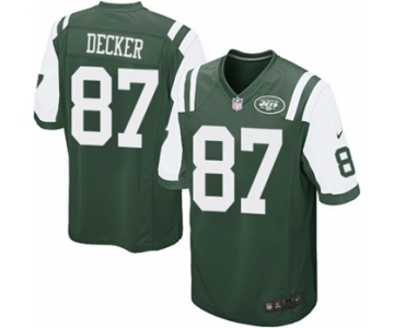 Men's Nike New York Jets #87 Eric Decker Game Green Team Color NFL Jersey