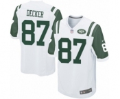 Men's Nike New York Jets #87 Eric Decker Game White NFL Jersey