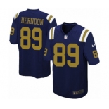 Men's Nike New York Jets #89 Chris Herndon Game Navy Blue Alternate NFL Jersey