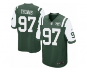 Men's Nike New York Jets #97 Lawrence Thomas Game Green Team Color NFL Jersey