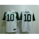 nike nfl jerseys new york jets #10 holmes white[game]