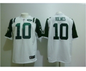 nike nfl jerseys new york jets #10 holmes white[game]